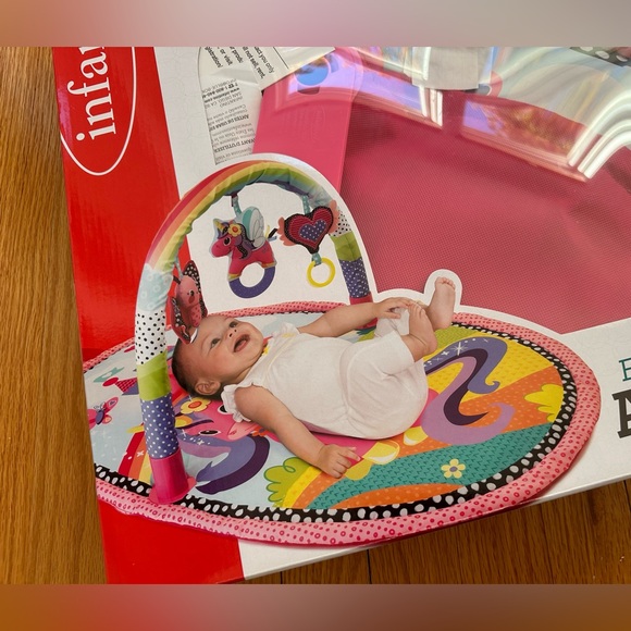 Infantino Explore & Store 3in1 Activity Gym 'Unicorn Design 'Portable Foldable - Picture 4 of 9